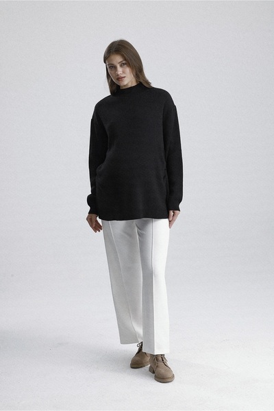 KATLİN MATERNİTY WEAR Hamile Boğazlı Yaka Triko Kazak