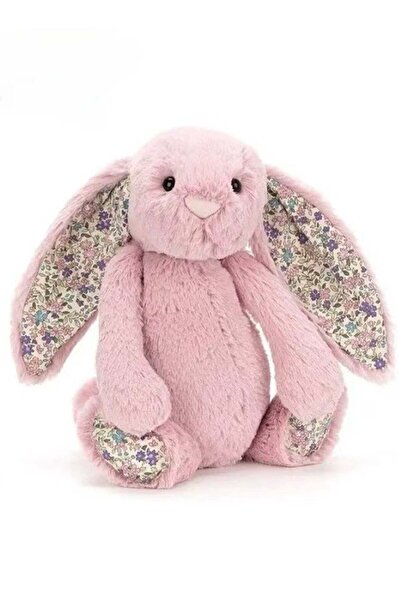 Generic Fashionable Printed Pattern Lop-Eared Rabbit, Cute Plush Toy 31cm - Pink