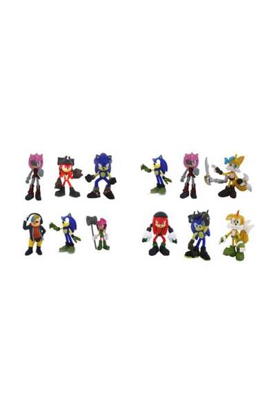Sonic Figure Blister 3-in-1 Pack, Assorted 1 Piece (Style & Color May Vary) | Collectible Figure | A