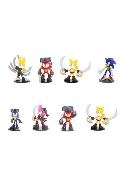 Sonic Figure Action 3-Inches, 4-in-1 Pack, Assorted 1 Piece (Style & Color May Vary) | Collectible F
