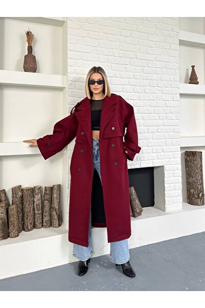 ZDABOUTİQUE Premium Oversize Kalıp Kaşe Kaban