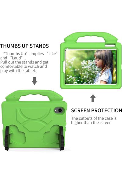 Generic Shockproof EVA Kids iPad Case - Protective Cover with Carrying Handle Compatible with iPad 10.9-inch iPad A16