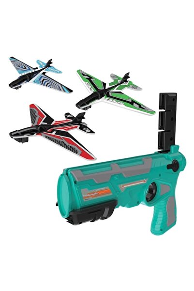 MYONNA IT & E- COMMERCE Set lansator de avioane de jucărie - 4 piese, multico...