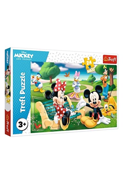 Trefl Puzzle Minnie și Mickey Prietenii în Parc (24 de piese) -