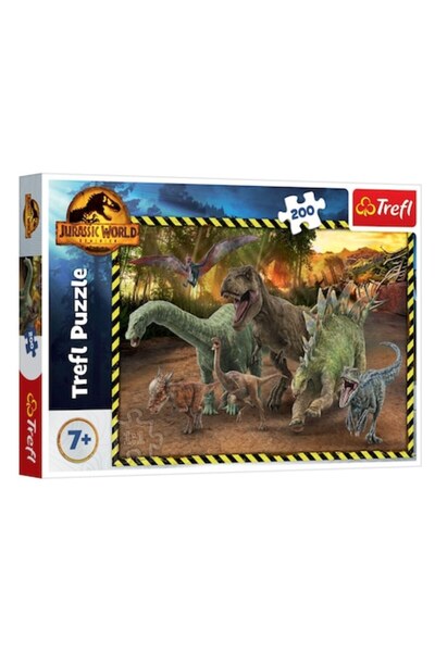 SHOPIENS Puzzle Trefl Jurassic World Dinozauri, 200 Piese, Multicolor, 7+ Ani, MYONNA IT & E- COMMERCE ®