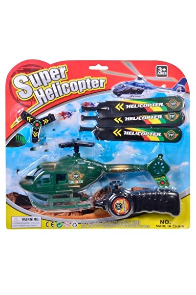 MYONNA IT & E- COMMERCE Elicopter Jucarie, Model Militar, Verde, 23x5 cm, 3+ Ani