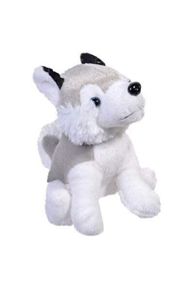SHOPIENS Jucarie Plus, Husky, 13 cm, Gri-Alb, MYONNA IT & E- COMMERCE ®