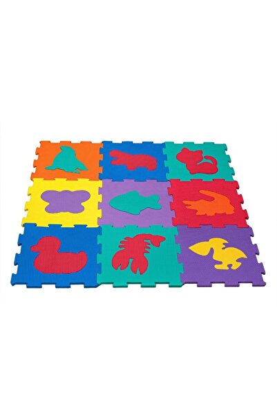 SHOPIENS Puzzle Floor Foam, Animals Model, Set of 9 Pieces, Size 31.5x31.5 cm, Multicolor, MYONNA IT & E-COMM