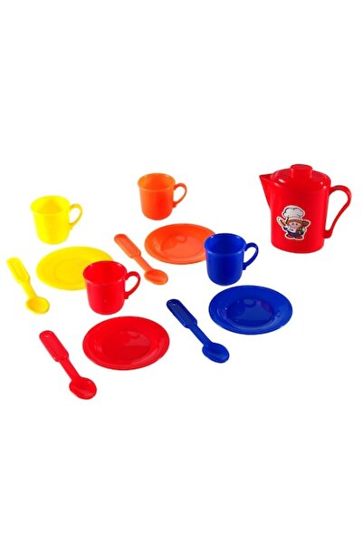 MYONNA IT & E- COMMERCE Tea Play Set, 13 Pieces, Multicolor, Plastic