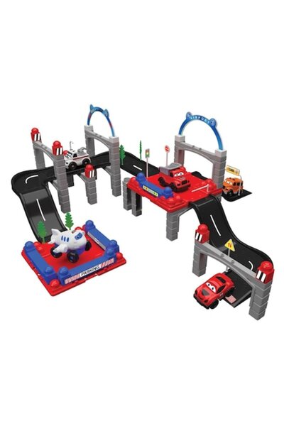 MYONNA IT & E- COMMERCE 3-in-1 Construction Track Set, 80 Pieces, Multicolor, MYONNA IT & E-COMMERCE