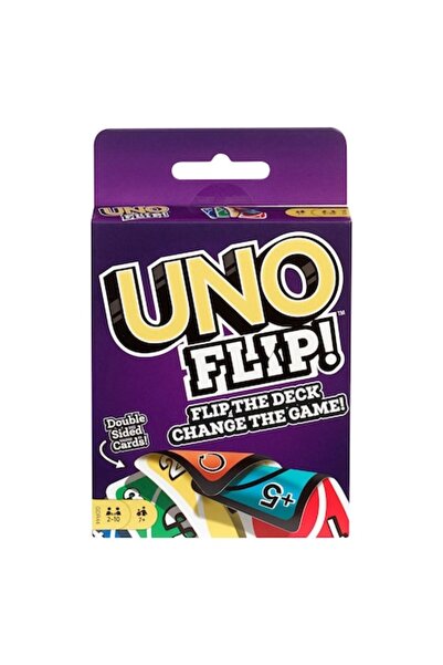 mattel UNO Flip! Board Game, 112 Cards, Multicolor, Age 5+