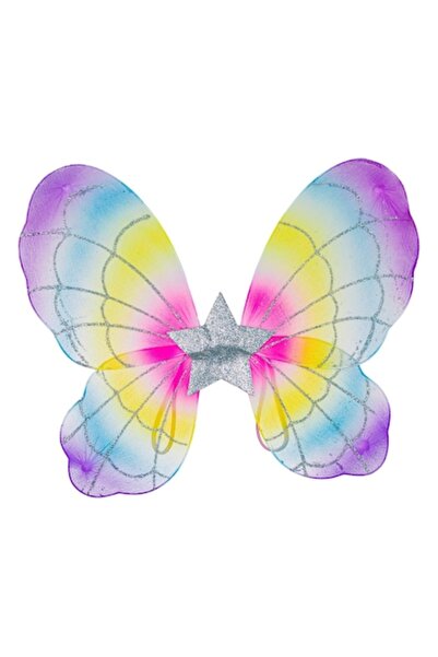 SHOPIENS Aripi De Deghizare Fluture, Rainbow Glitter, Stea, Multicolor, 40x32...