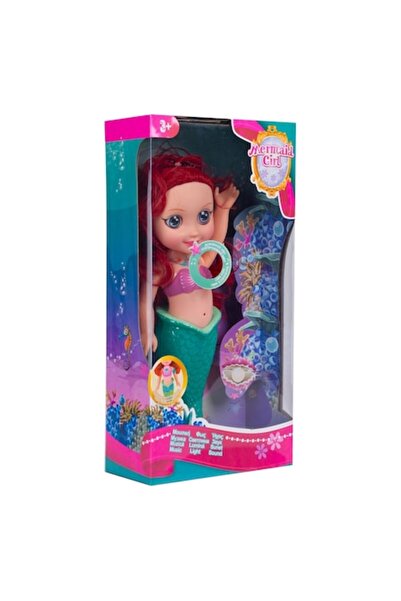 SHOPIENS Papusa Disney, Mermaid Girl, Sunet si Lumina, Multicolor, 37 cm, MYONNA IT & E- COMMERCE ®