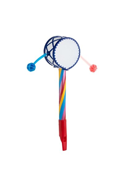 OEM Multicolor Whistle and Drum Toy, Ø8.5 cm x 33.5 cm, Plastic