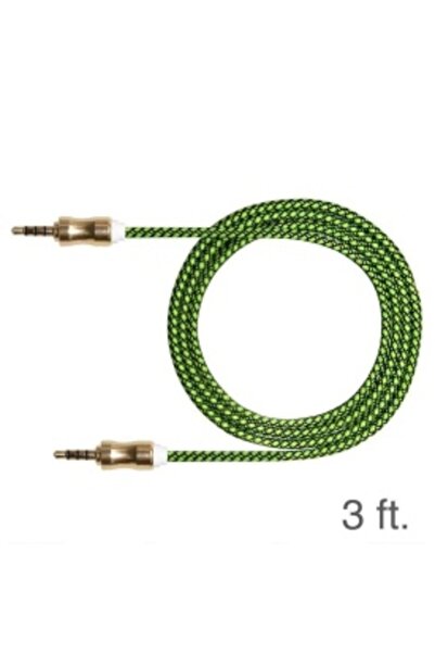 Universal Cablu audio auxiliar stereo, 3,5 mm pentru telefon auto MP3, lungime 90 cm