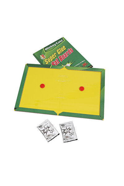 Lawazim مصيدة إغراء الفئران، قطعتان، مقاس 17×21.5 سم - لوح لاصق قوي للفئران و...