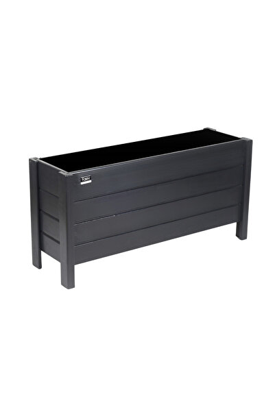 Faev Bodrum Model Ahşap Saksı 75x30x45 cm Dış Mekan Dekoratif Bahçe & Balkon ...