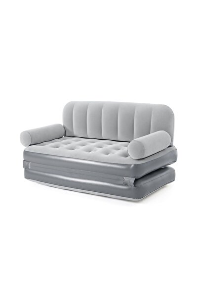 TSUMAB Bestway Inflatable Sofa Bed – 2-in-1 Air Couch with Backrest & Armrest