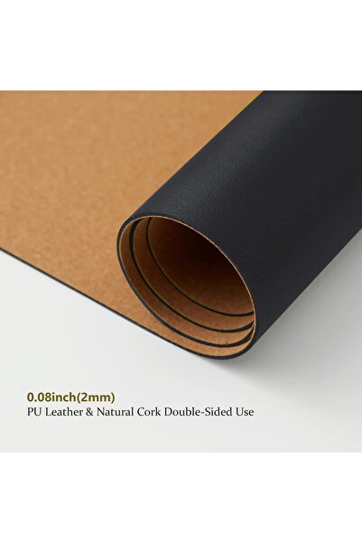 Generic Dual-Sided Desk Mat | Cork & PU Leather, Waterproof, Multiple Sizes, Stylish, Durable
