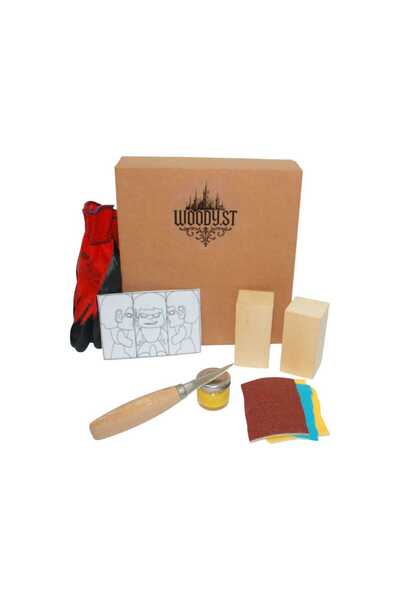 Woody.st Ahşap Hulk Oyma Kendin Yap Hobi Seti – Başlangıç İçin Her Şey Dahil ...