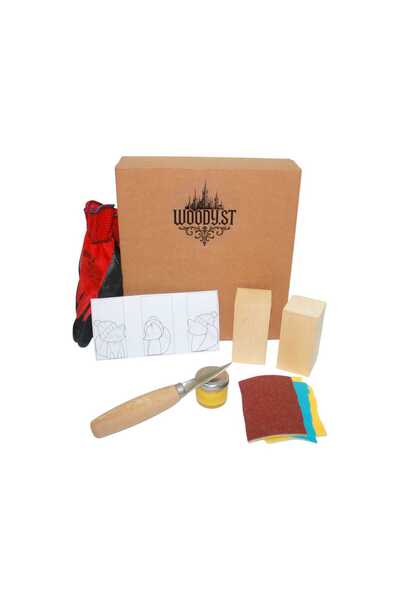 Woody.st Ahşap Tilki Oyma Kendin Yap Hobi Seti – Başlangıç İçin Her Şey Dahil...