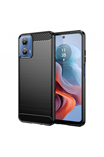 Techsuit Carcasă pentru Motorola Moto G34 / Moto G45 - Silicon Carbon - Negru