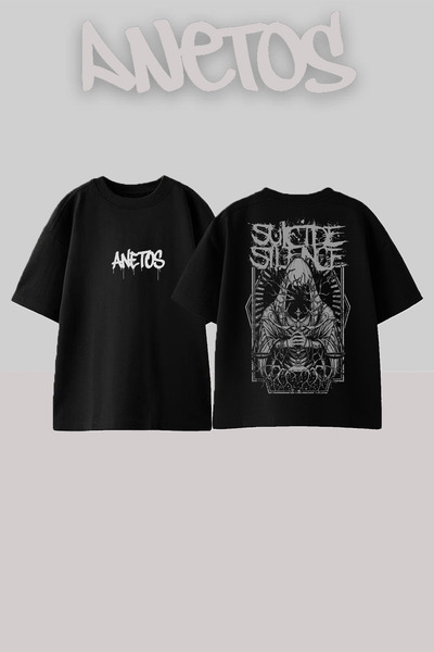 Anetos Black Sabbath 20 Design Rucsac cu imprimeu Bumbac Negru supradimension...