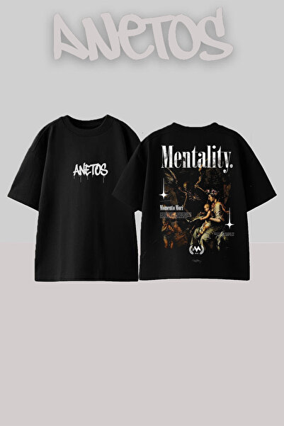 Anetos Mentality Iskelet Design pentru femei Rucsac cu imprimeu Bumbac Negru ...