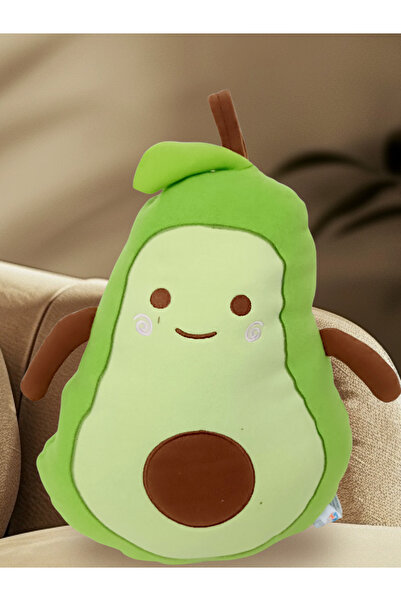 Numaca Oyuncak Peluş Sevimli Avokado Yastık Peluş Yumuşak Kumaş Uyku Dostu Avokado Peluş 45 cm