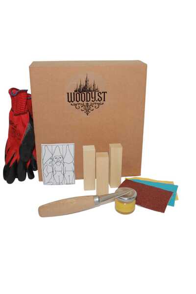 Woody.st Ahşap Şapkalı Oduncu Oyma Kendin Yap Hobi Seti – Başlangıç İçin Her ...