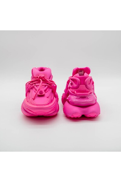 BALMAIN SNEAKERS DAMĂ UNICORN MULTI-MATERIAL ROZ