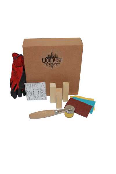 Woody.st Ahşap Sakallı Oduncu Oyma Kendin Yap Hobi Seti – Başlangıç İçin Her ...