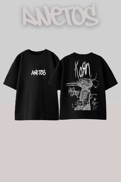 Anetos Μπλουζάκι Centrall Cee 3 Σχεδίαση με τύπωμα στην πλάτη από βαμβάκι μαύ...