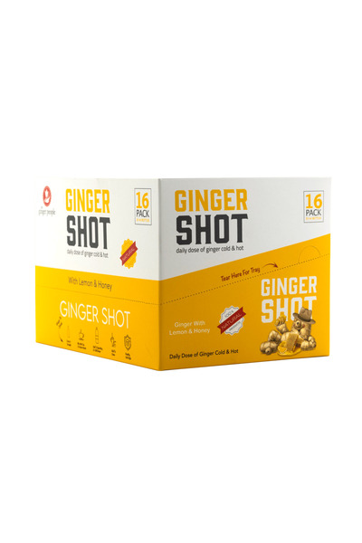 The Ginger People جرعة زنجبيل | مشروب زنجبيل فاخر | عصير زنجبيل طبيعي بالعسل والليمون ٣٠ مل (١٦)