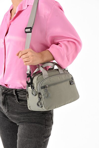 RKY SERENITY Sanmorris Waterproof Ultra-Light Parachute Fabric 4-Compartment Women's Hand and Shoulder Bag