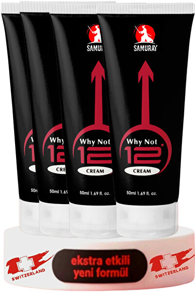 SAMURAY Avrupa'dan İthal Penis Büyütücülü Geciktiricili Krem 4'lü Seti