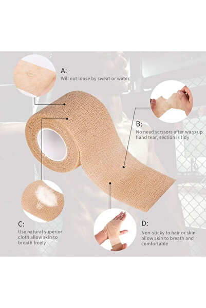 OEM Self-adhesive bandage 5 cm x 4.5 m, 12 rolls of cohesive elastic bandage