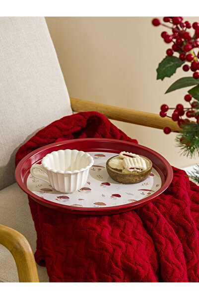 LC Waikiki Create Your Style from Uzg Store |   Printed Metal Tray 34 cm