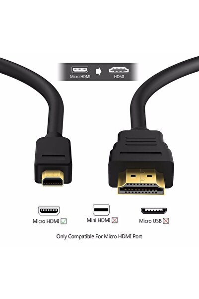 DIJIKEY Gopro hero 3 3+ hero 4 hero 7 Sony Nikon Yoga710 Raspberry pi 4 5 uyumlu 4K Micro hdmi kablo