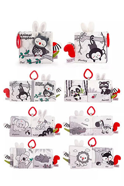 Picodino Carte senzorială educativă moale, din material textil - model animal, 3+ luni