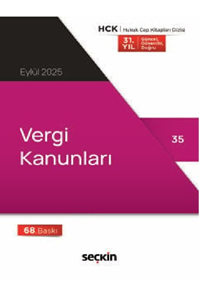 Seçkin Yayıncılık Vergi Kanunları (Cep Kitabı)