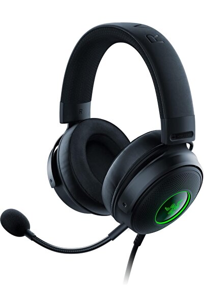 RAZER Kraken V3 Hypersense Wired USB Gaming Headset -Haptic Tech, Triforce 50mm Drivers, Thx Audio