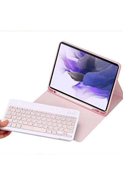 Other Husă cu tastatură colorată pentru Samsung Galaxy Tab A8 10.5 (roz)