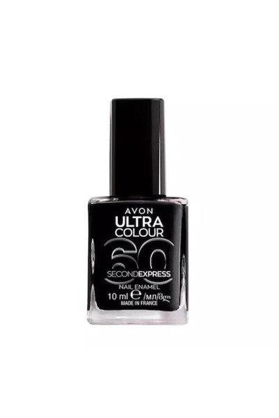 AVON Lac de unghii Ultra Color 60 Second Express, Avon, Power Black, 10 ml