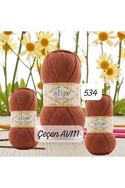 ÇEÇEN HOME (3 قطع) 534 خيط حياكة يدوي من بيبي بيست - سترة - قبعة - هوبي 240 م...