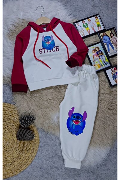 ÇINAR ÇOCUK ERKEK COCUK STITCH EŞOFMAN TAKIMI