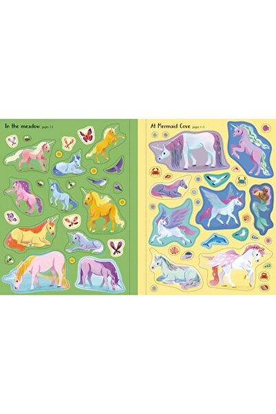 Usborne Carte cu 180 stickere First Sticker Book Unicorns