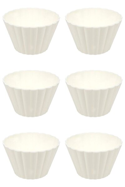 Vervo.ro pentru minți curioase Set boluri, 6 piese, 125 ml, Plastic, Alb