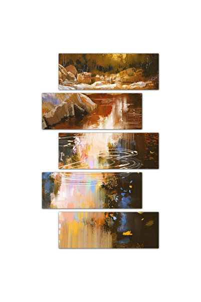 Generic Mural - River - 923 - Divided into five graduated pieces - 2