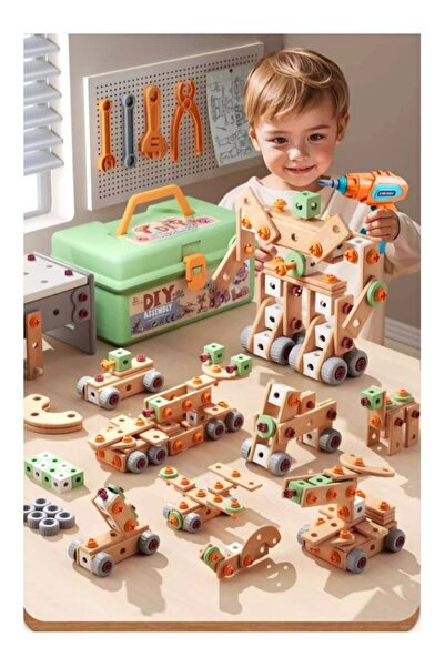 Yelajoy 145Pcs Kids Tool Set Real,with Electric Drill,Power &bScrewdriver Bui...